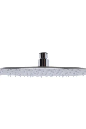 ALFI Brand RAIN128-BSS 12" Oval Brushed Solid Stainless Steel Ultra Thin Rain Brass Shower Head Factory Price