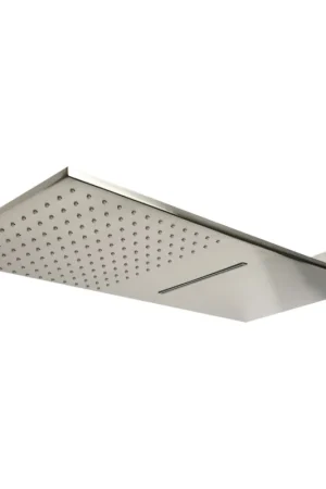 ALFI Brand RAIN10SW-BN 10" Square Brushed Nickel Wall-Mounted Waterfall Rain Brass Shower Head Special Offer