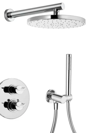Clearance LaToscana Morgana Chrome Thermostatic Shower Kit With Handheld Shower