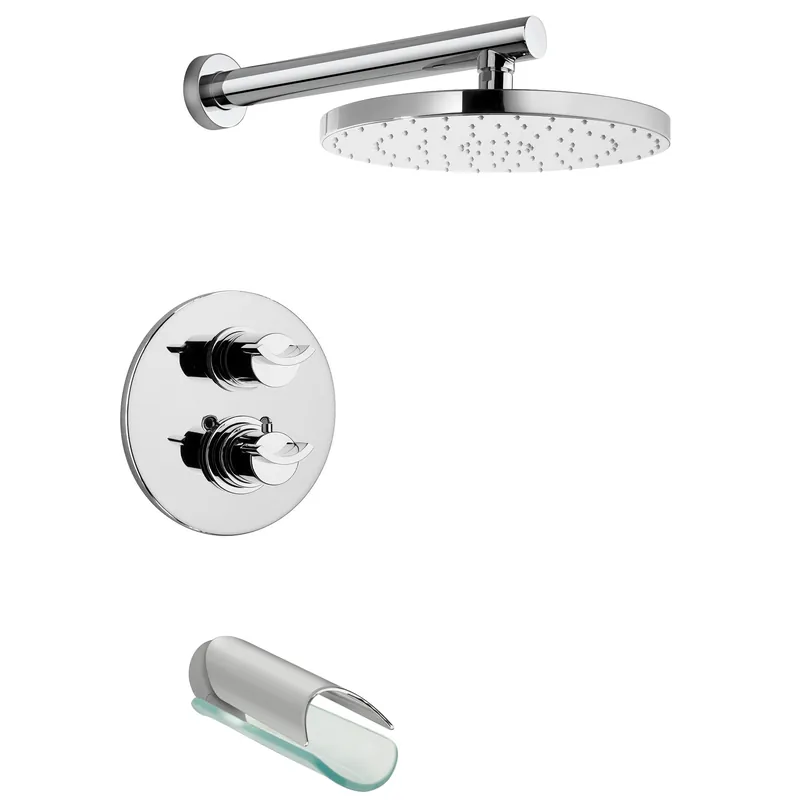 LaToscana Morgana Chrome Thermostatic Tub & Shower Kit Top Pick