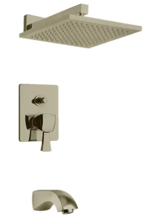 Budget LaToscana Lady Brushed Nickel Pressure Balance Tub & Shower Kit