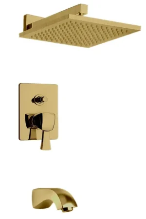 Shop Now LaToscana Lady Matt Gold Pressure Balance Tub & Shower Kit