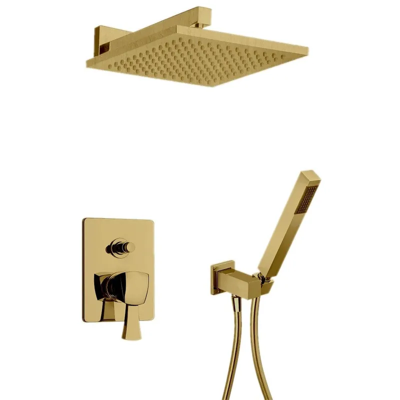 Affordable LaToscana Lady Matt Gold Pressure Balance Shower Kit With Handheld Shower