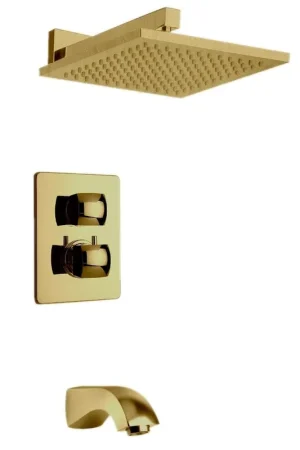 Express Delivery LaToscana Lady Matt Gold Thermostatic Tub & Shower Kit