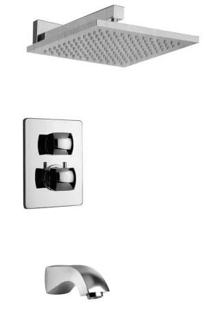 LaToscana Lady Chrome Thermostatic Tub & Shower Kit Crafted