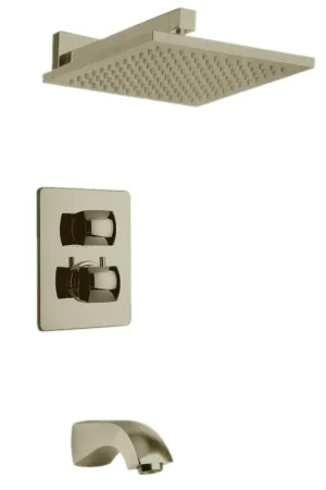 Factory Price LaToscana Lady Brushed Nickel Thermostatic Tub & Shower Kit