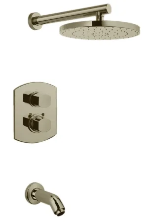 LaToscana Novello Brushed Nickel Thermostatic Tub & Shower Kit Deal