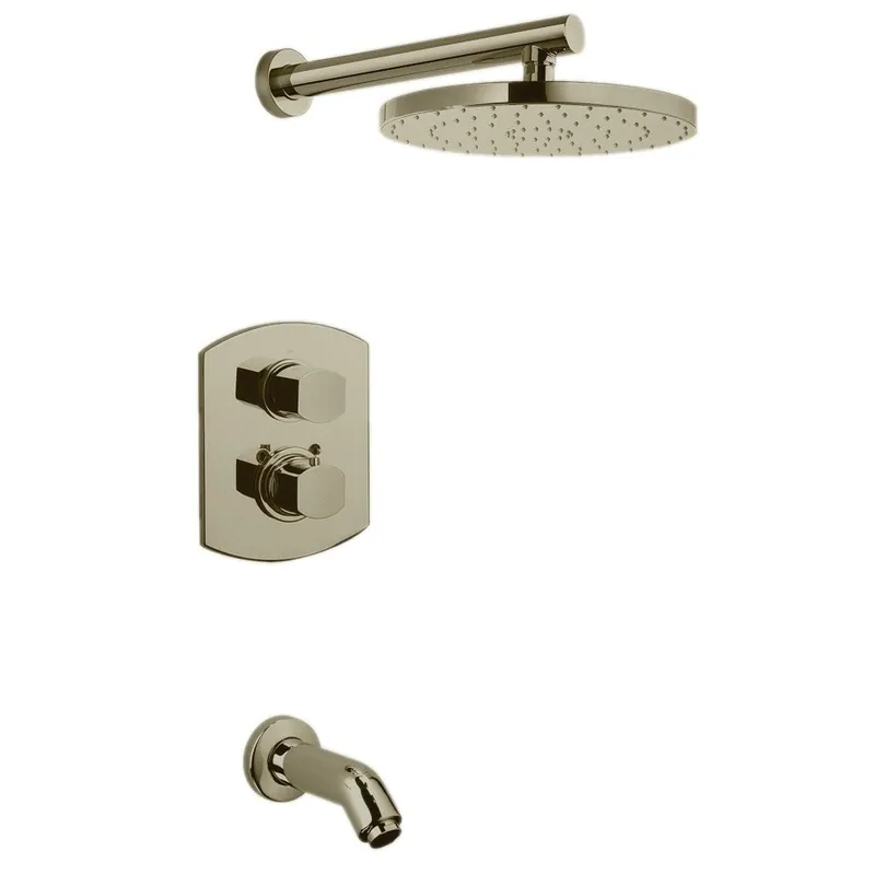 LaToscana Novello Brushed Nickel Thermostatic Tub & Shower Kit Deal