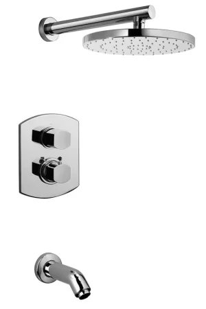 LaToscana Novello Chrome Thermostatic Tub & Shower Kit Hot Deal