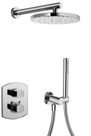 LaToscana Novello Chrome Thermostatic Shower Kit With Handheld Shower Today Only