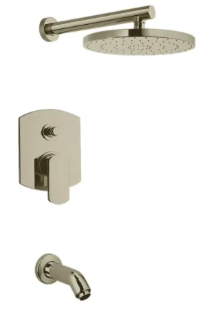 LaToscana Novello Brushed Nickel Pressure Balance Tub & Shower Kit Bargain