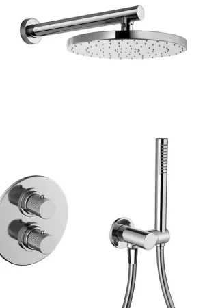 Best Seller LaToscana Alessandra Chrome Thermostatic Shower Kit With Handheld Shower