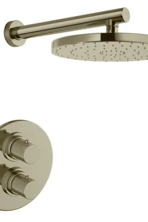 LaToscana Alessandra Brushed Nickel Thermostatic Shower Kit Low Price