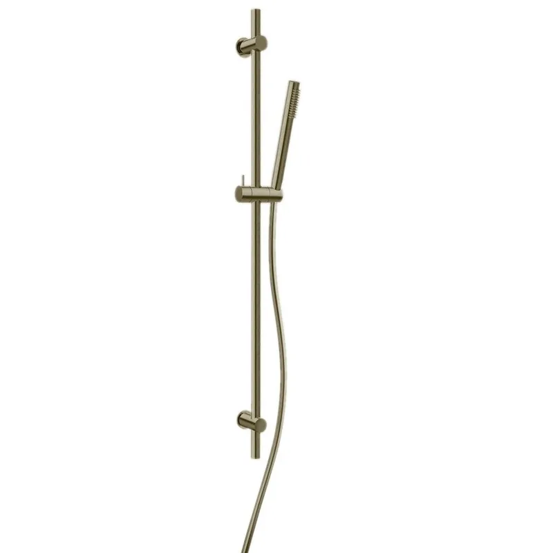 LaToscana Shower Line Brushed Nickel Wall-Mounted Brass Slide Bar Kit With Single Jet Handheld Shower Fresh Stock