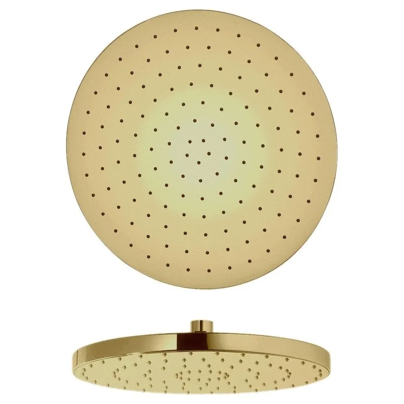 LaToscana Shower Line 12" Round Matt Gold Brass Shower Head Discount