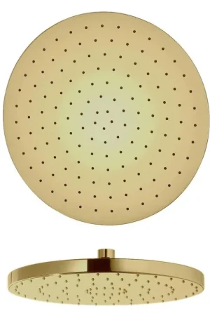 Top Rated LaToscana Shower Line 10" Round Matt Gold Brass Shower Head