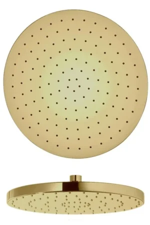 Exclusive Offer LaToscana Shower Line 8" Round Matt Gold Brass Shower Head