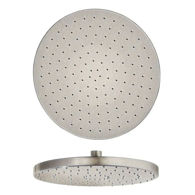 LaToscana Shower Line 8" Round Brushed Nickel Brass Shower Head Premium