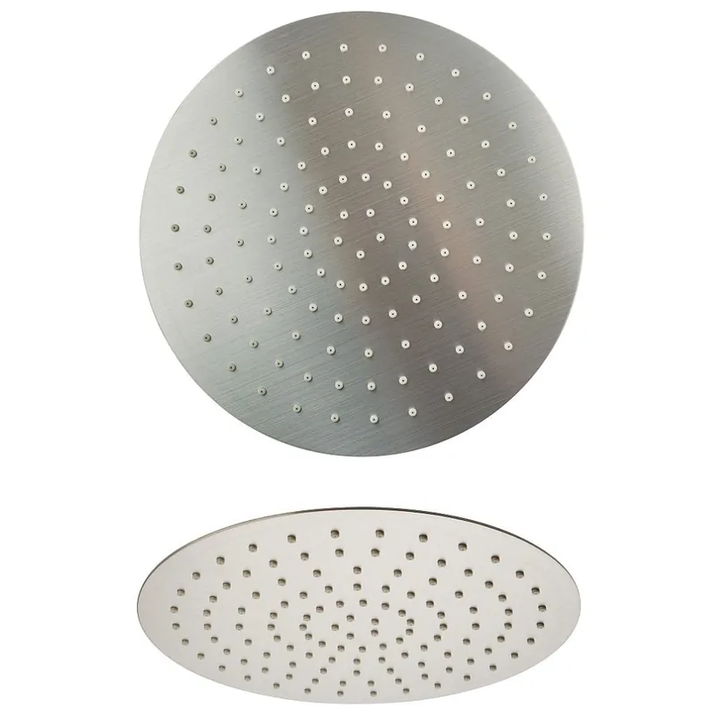 LaToscana Shower Line 10" Round Brushed Nickel Extra Slim Shower Head Place Order