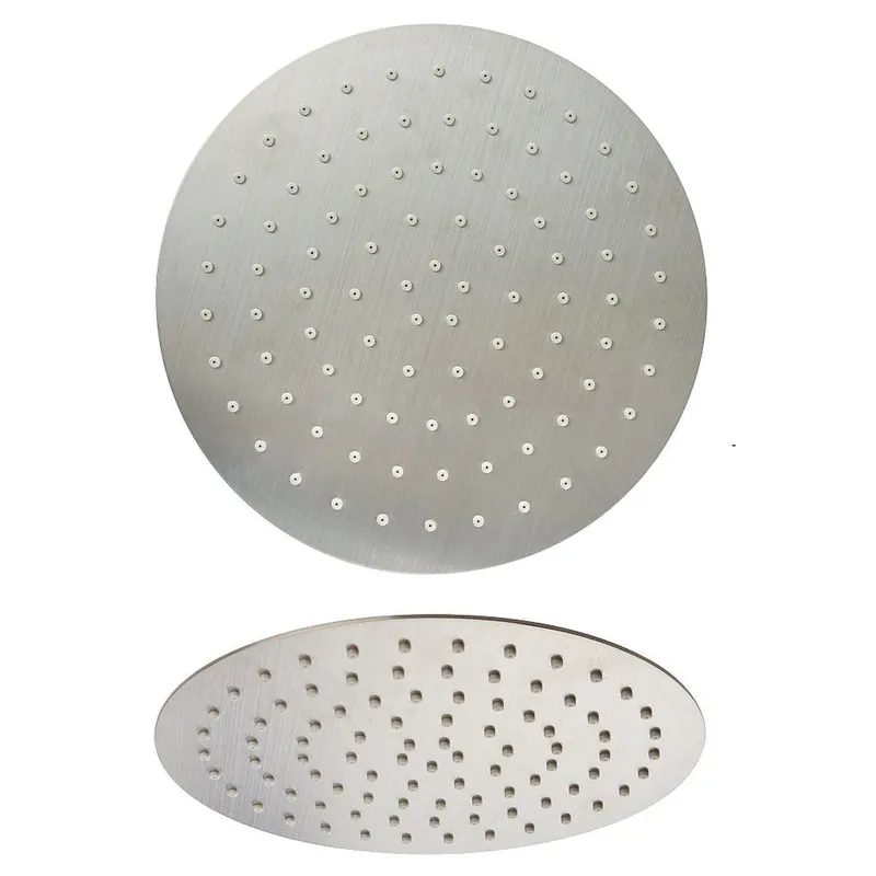 LaToscana Shower Line 8" Round Brushed Nickel Extra Slim Shower Head Hot Deal