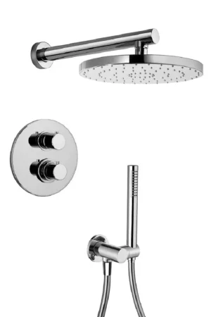 Get Yours LaToscana Elba Chrome Thermostatic Shower Kit With Handheld Shower