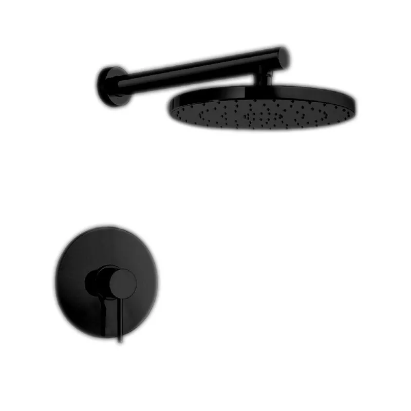 LaToscana Elba Matt Black Pressure Balance Shower Kit Holiday Sale