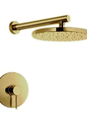 LaToscana Elba Matt Gold Pressure Balance Shower Kit Deal