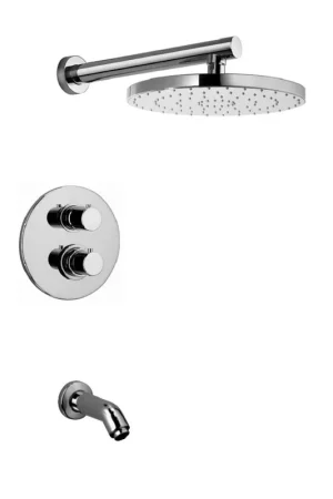 Shop Now LaToscana Elba Chrome Thermostatic Tub & Shower Kit