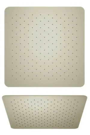 LaToscana Shower Line 10" Square Brushed Nickel Stainless Steel Extra Slim Shower Head Secure Checkout