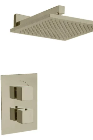 Today Only LaToscana Quadro Brushed Nickel Thermostatic Shower Kit