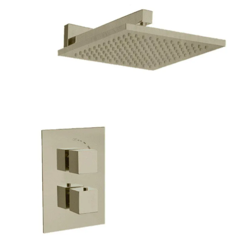 Today Only LaToscana Quadro Brushed Nickel Thermostatic Shower Kit