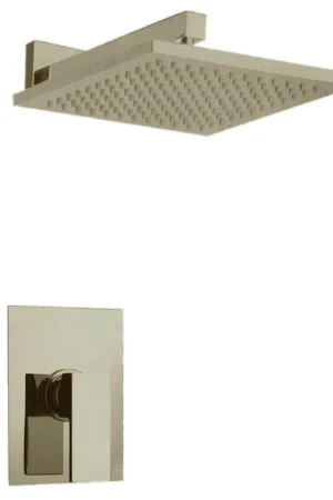 LaToscana Quadro Brushed Nickel Pressure Balance Shower Kit Crafted