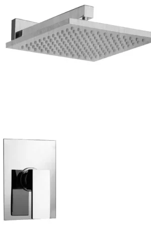 LaToscana Quadro Chrome Pressure Balance Shower Kit Latest