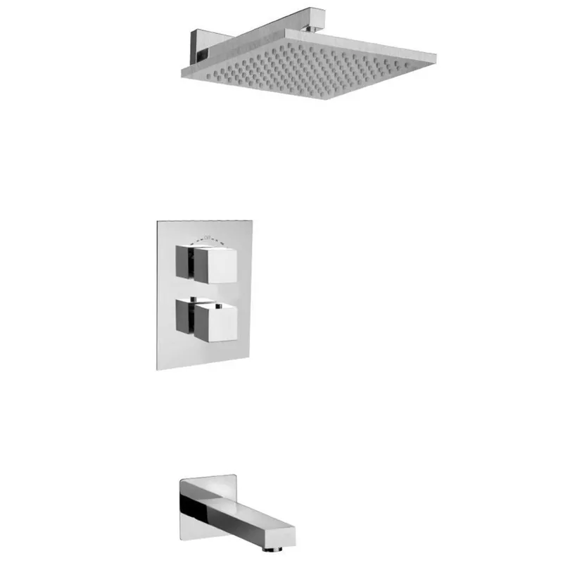 Order Now LaToscana Quadro Chrome Thermostatic Tub & Shower Kit