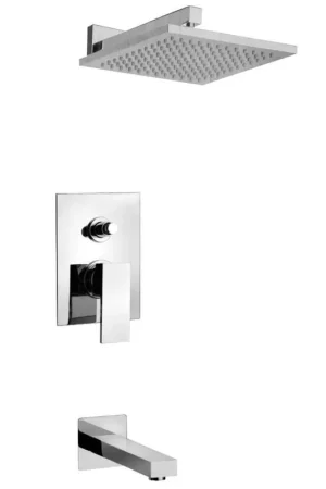 LaToscana Quadro Chrome Pressure Balance Tub & Shower Kit Buy Today
