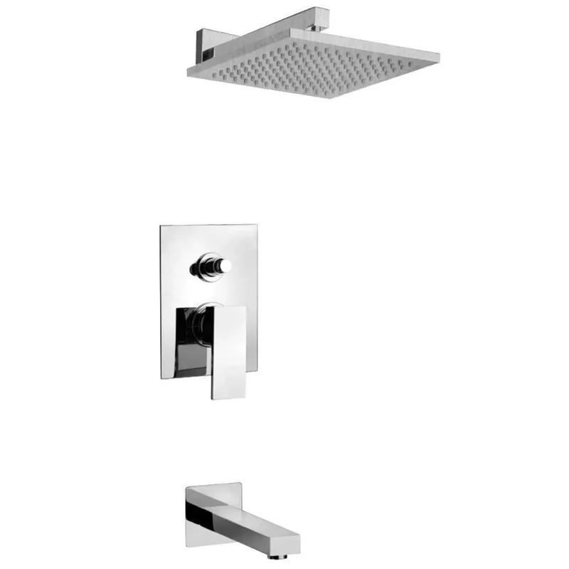 LaToscana Quadro Chrome Pressure Balance Tub & Shower Kit Buy Today