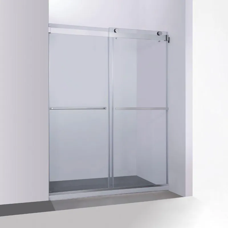 Vinnova Spezia 60" x 76" Polished Chrome Reversible Double Sliding Bypass Frameless Shower Door Trusted Brand