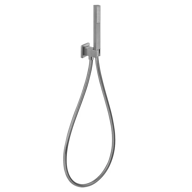 Limited Edition LaToscana Quadro Chrome Wall-Mounted Brass Hand Shower Kit