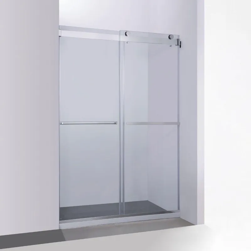Vinnova Spezia 48" x 76" Polished Chrome Reversible Double Sliding Bypass Frameless Shower Door Exclusive Offer