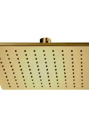 Free Returns LaToscana Shower Line 10" Square Matt Gold Brass Shower Head