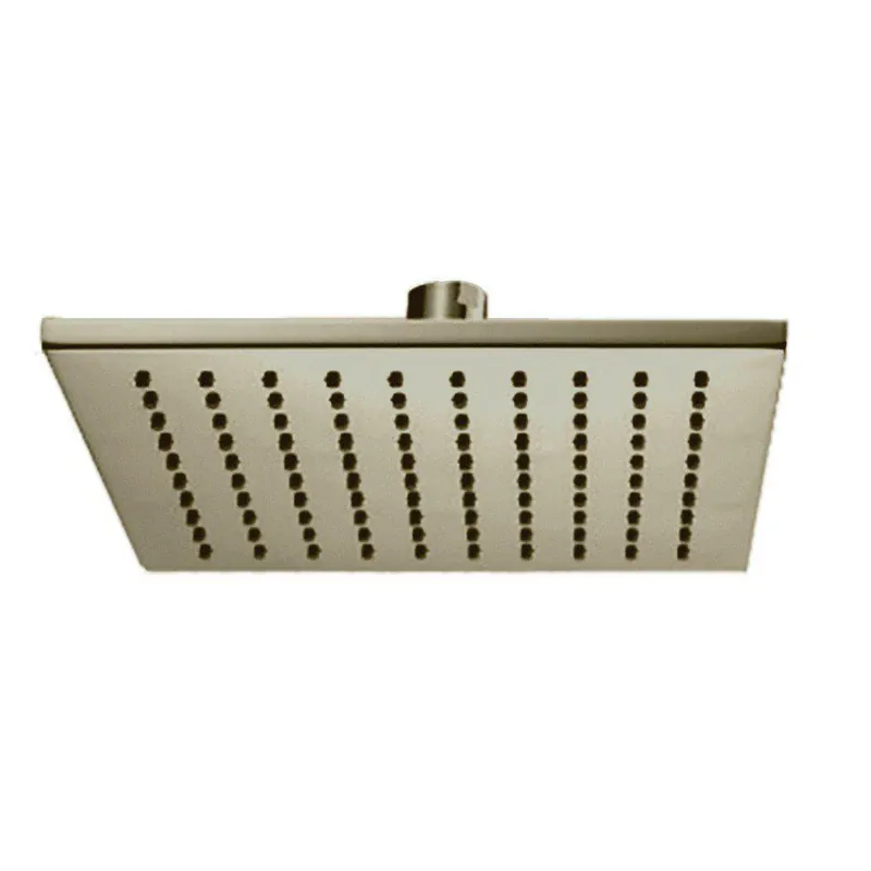 LaToscana Shower Line 8" Square Brushed Nickel Brass Shower Head Worldwide Shipping