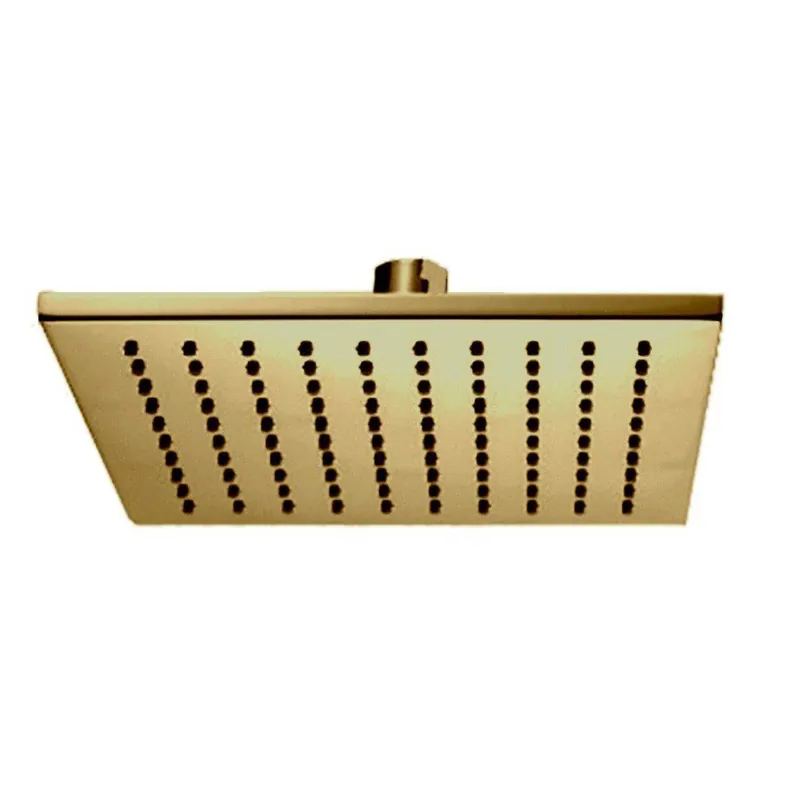 LaToscana Shower Line 8" Square Matt Gold Brass Shower Head Next Day Delivery