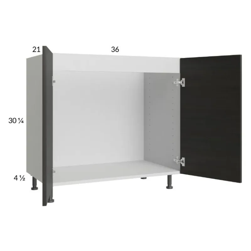 Trending RTA Euro Cafe 36" Full Height Door Vanity Sink Base Cabinet