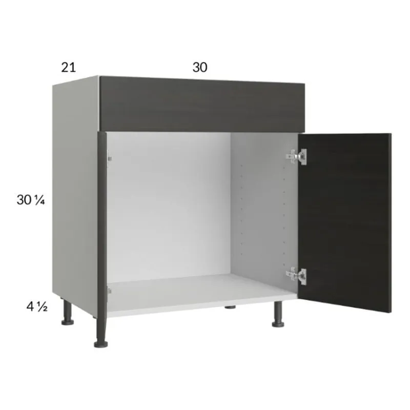 RTA Euro Cafe 30" Vanity Sink Base Cabinet with 2 Finished End Panels Original