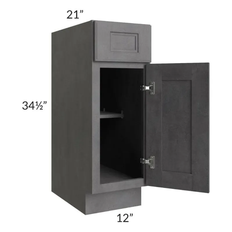 RTA Stone Grey 12" Vanity Base Cabinet Mega Sale