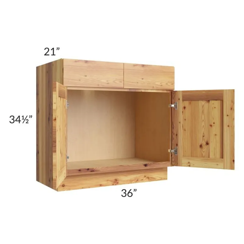RTA Rustic Shaker 36" Vanity Sink Base Cabinet Sale