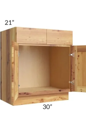While Supplies Last RTA Rustic Shaker 30" Vanity Sink Base Cabinet with Drawers and 1 Decorative End Panel and 2 Skins