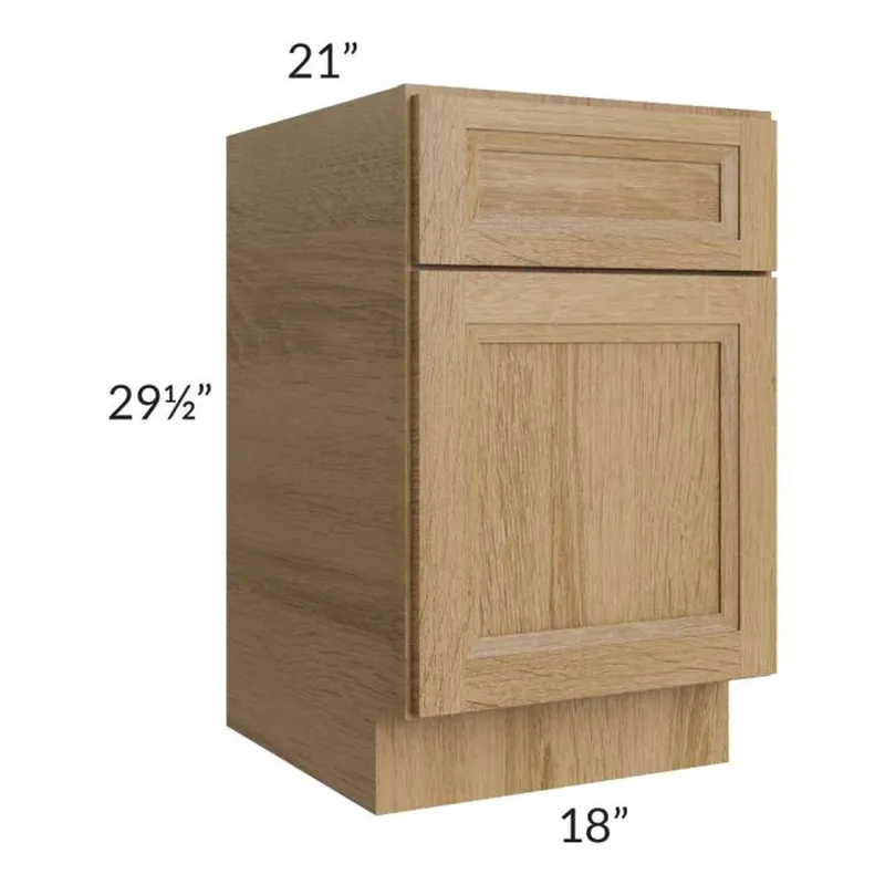High Quality RTA Catalina Toffee 18" Drawer File Base Cabinet
