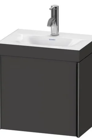 Buy Direct Duravit XViu 18" x 18" x 13" One Door C-Bonded Wall-Mount Vanity Kit With One Tap Hole, Graphite (XV4631OB280C)