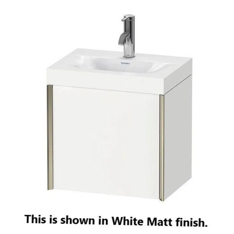 Cheap Duravit XViu 18" x 18" x 13" One Door C-Bonded Wall-Mount Vanity Kit With One Tap Hole, Silver Pine (XV4631OB231C)